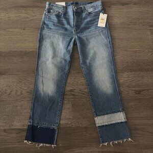 Seven for All Mankind Edie jeans, high waist crop straight, size 30 NWT